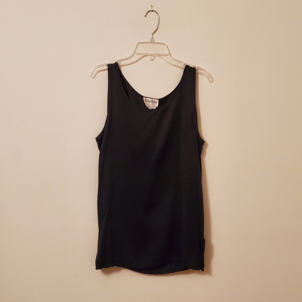 Black 100% Silk Tank